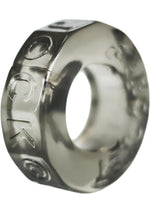 Load image into Gallery viewer, Oxballs Atomic Jock Sprocket Super Stretchy Cock Ring - Smoke - 2.8in