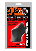 Load image into Gallery viewer, Oxballs Atomic Jock Unit-X Cock Ring and Ball Stretcher Night Edition - Black