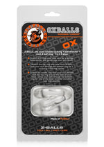 Load image into Gallery viewer, Oxballs Atomic Jock Z-Balls Cock Ring and Ball Stretcher - Clear