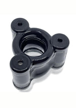 Load image into Gallery viewer, Oxballs Heavy Squeeze Ballstretcher with Stainless Steel Weights - Black