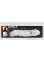 Load image into Gallery viewer, Oxballs Muscle Textured Cock Sheath Penis Extender - Clear - 9.25in