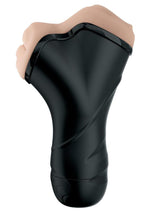 Load image into Gallery viewer, Pipedream Extreme Elite Double Penetration Vibrating Masturbator - Pussy and Mouth - Black/Vanilla