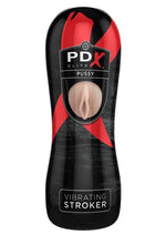 Load image into Gallery viewer, Pipedream Extreme Elite Vibrating Pussy Masturbator with Bullet - Pussy - Black/Flesh/Vanilla