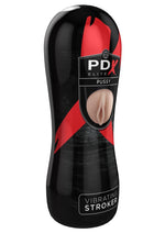 Load image into Gallery viewer, Pipedream Extreme Elite Vibrating Pussy Masturbator with Bullet - Pussy - Black/Flesh/Vanilla