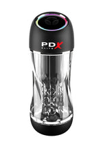 Load image into Gallery viewer, Pdx Elite Viewtube Pro Rechargeable Stroker - Black/Clear