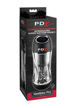 Load image into Gallery viewer, Pdx Elite Viewtube Pro Rechargeable Stroker - Black/Clear