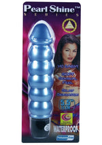 Load image into Gallery viewer, Pearl Shine Vibrator - Blue - 5.5in