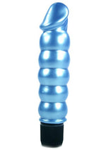 Load image into Gallery viewer, Pearl Shine Vibrator - Blue - 5.5in