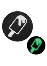 Load image into Gallery viewer, Peekaboo Glow In The Dark Ice Cream Pasties - Black/Green