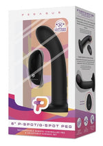 Load image into Gallery viewer, Pegasus P-Spot/G-Spot Peg Rechargeable Dildo with Remote Control - Black - 6in