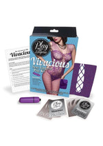 Load image into Gallery viewer, Play with Me Lingerie Vivacious Sexy Lingerie Play Kit - Blue/Purple