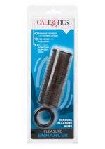 Load image into Gallery viewer, Pleasure Enhancer Penis Sleeve with Scrotum Support - Smoke