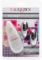 Load image into Gallery viewer, Pocket Exotics Vibrating Double Silver Bullets - Silver