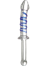 Load image into Gallery viewer, Prisms Nyasa Glass Thrusting Wand - Blue