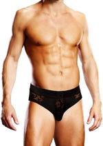 Load image into Gallery viewer, Prowler Lace Open Brief - Black - XXLarge