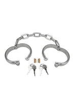 Load image into Gallery viewer, Prowler Red Heavy Duty Metal Handcuffs - Stainless - Silver/Steel