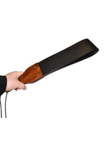 Load image into Gallery viewer, Prowler Red Leather and Wood Flapper Paddle - Black/Brown