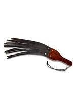 Load image into Gallery viewer, Prowler Red Leather and Wood Fringe Paddle - Black/Brown