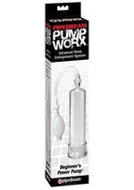 Load image into Gallery viewer, Pump Worx Beginner's Power Pump Advanced Penis Enlargement System - Clear/White
