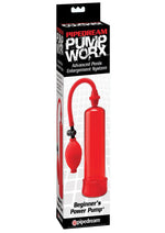 Load image into Gallery viewer, Pump Worx Beginner's Power Pump Advanced Penis Enlargement System - Red