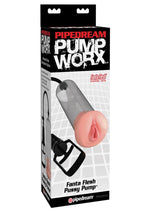 Load image into Gallery viewer, Pump Worx Fanta Flesh Pussy Penis Pump - Clear/Vanilla