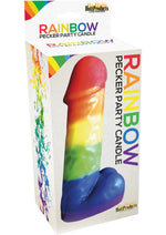 Load image into Gallery viewer, Rainbow Pecker Party Candle - Multicolor - 7.5 Inch