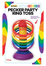 Load image into Gallery viewer, Rainbow Pecker Party Ring Toss - Multicolor