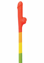 Load image into Gallery viewer, Rainbow Pecker Straws - Multicolor - 10 Each Per Pack