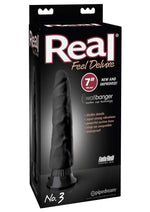 Load image into Gallery viewer, Real Feel Deluxe No. 3 Wallbanger Dildo - Black - 7in