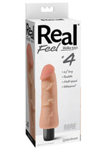 Load image into Gallery viewer, Real Feel Lifelike Toyz No. 4 Realistic Vibrating Dildo - Vanilla - 6in