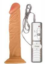 Load image into Gallery viewer, Real Skin All American Whoppers Vibrating Dildo - Vanilla - 7in