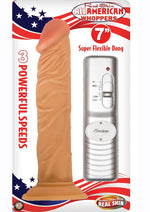 Load image into Gallery viewer, Real Skin All American Whoppers Vibrating Dildo - Vanilla - 7in