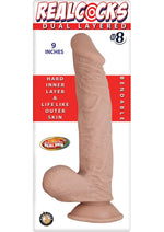 Load image into Gallery viewer, Realcocks Dual Layered #8 Bendable Dildo - Flesh/Vanilla - 9in