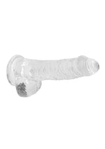 Load image into Gallery viewer, Realrock Crystal Clear Dildo with Balls