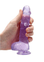 Load image into Gallery viewer, Realrock Crystal Clear Dildo with Balls