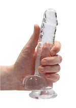 Load image into Gallery viewer, Realrock Crystal Clear Dildo with Balls