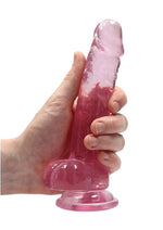 Load image into Gallery viewer, Realrock Crystal Clear Dildo with Balls