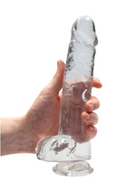 Load image into Gallery viewer, Realrock Crystal Clear Dildo with Balls