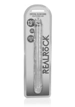 Load image into Gallery viewer, Realrock Crystal Clear Double Dong - Clear - 13in