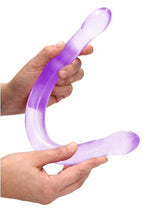 Load image into Gallery viewer, Realrock Crystal Clear Non Realistic Double Dildo