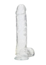 Load image into Gallery viewer, Realrock Crystal Clear Realistic Dildo with Balls - Clear - 10in