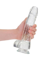 Load image into Gallery viewer, Realrock Crystal Clear Realistic Dildo with Balls