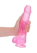 Load image into Gallery viewer, Realrock Crystal Clear Realistic Dildo with Balls