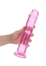 Load image into Gallery viewer, Realrock Crystal Clear Straight No Balls Dildo
