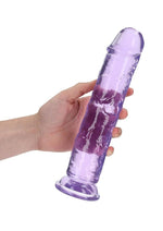 Load image into Gallery viewer, Realrock Crystal Clear Straight No Balls Dildo