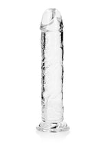 Load image into Gallery viewer, Realrock Crystal Clear Straight No Balls Dildo - Clear - 11in