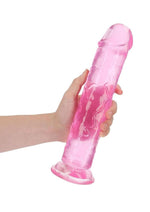 Load image into Gallery viewer, Realrock Crystal Clear Straight No Balls Dildo