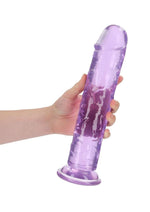 Load image into Gallery viewer, Realrock Crystal Clear Straight No Balls Dildo