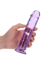 Load image into Gallery viewer, Realrock Crystal Clear Straight No Balls Dildo