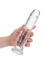 Load image into Gallery viewer, Realrock Crystal Clear Straight No Balls Dildo